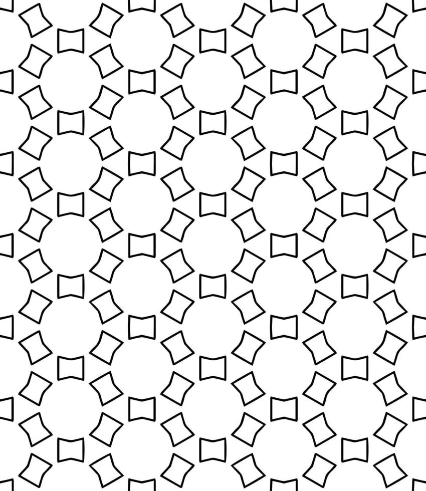 motif abstrait sans couture noir et blanc. arrière-plan et toile de fond. conception ornementale en niveaux de gris. vecteur