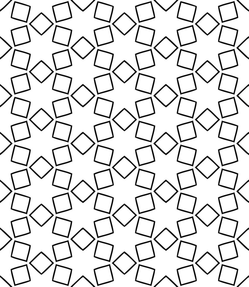 motif abstrait sans couture noir et blanc. arrière-plan et toile de fond. conception ornementale en niveaux de gris. vecteur