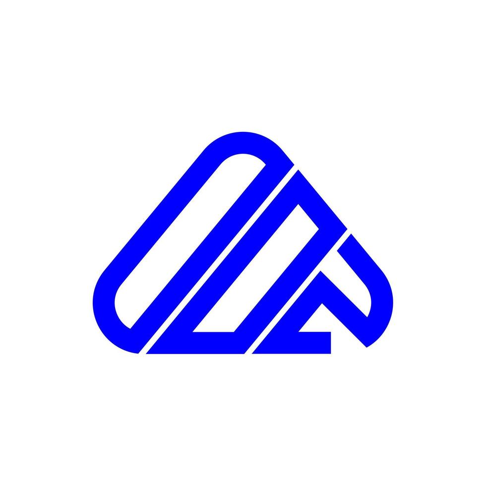 création de logo de lettre ooz avec graphique vectoriel, logo ooz simple et moderne. vecteur