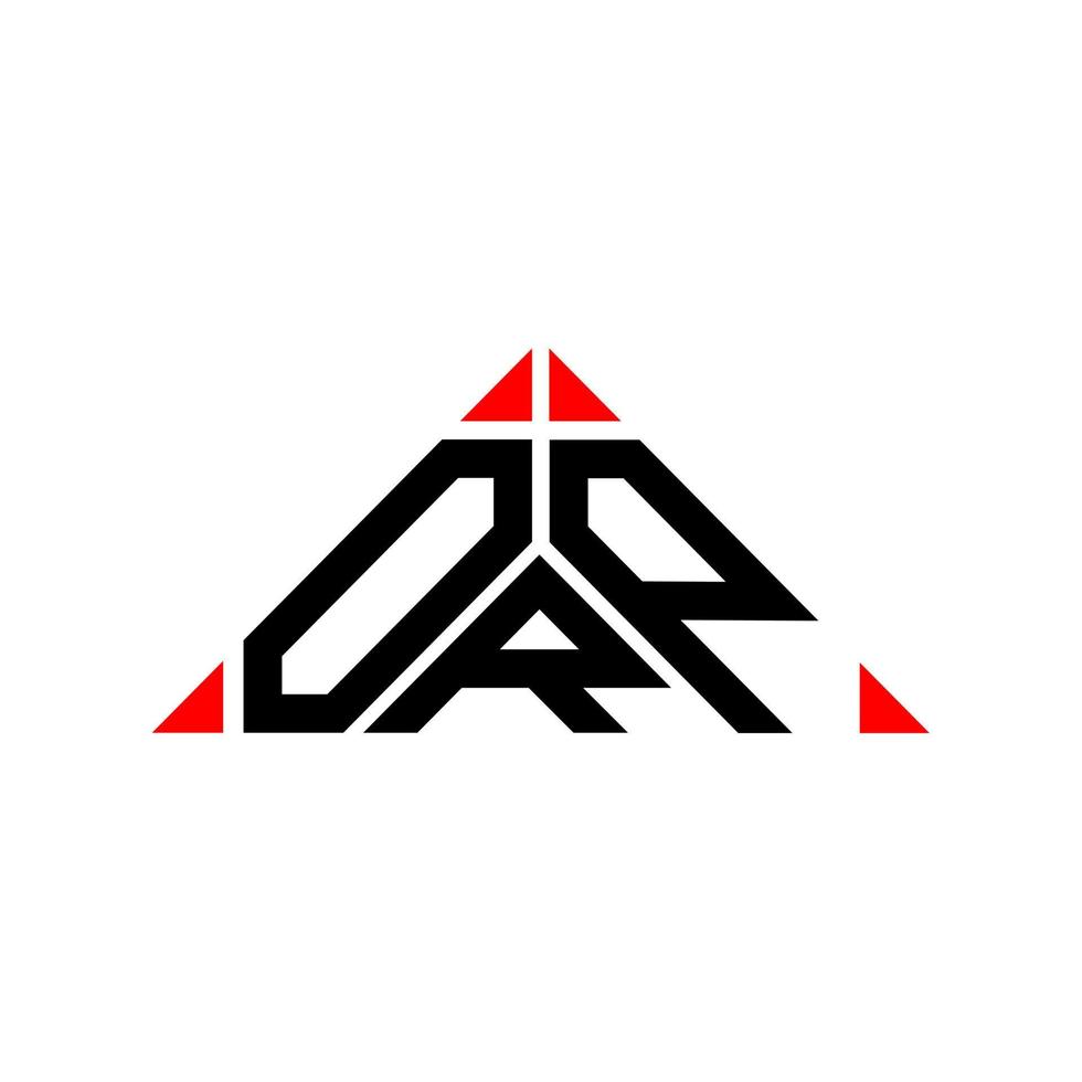 conception créative du logo orp letter avec graphique vectoriel, orp logo simple et moderne. vecteur