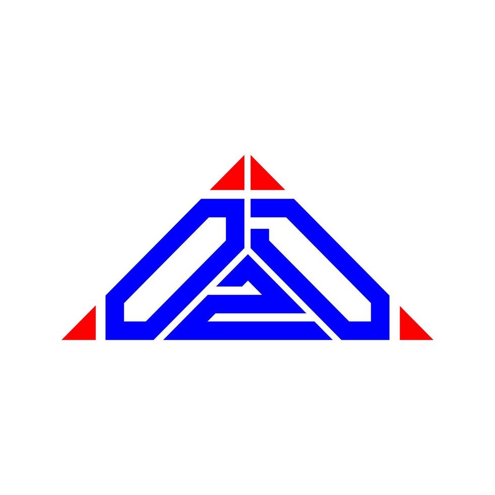 création de logo de lettre ozd avec graphique vectoriel, logo ozd simple et moderne. vecteur