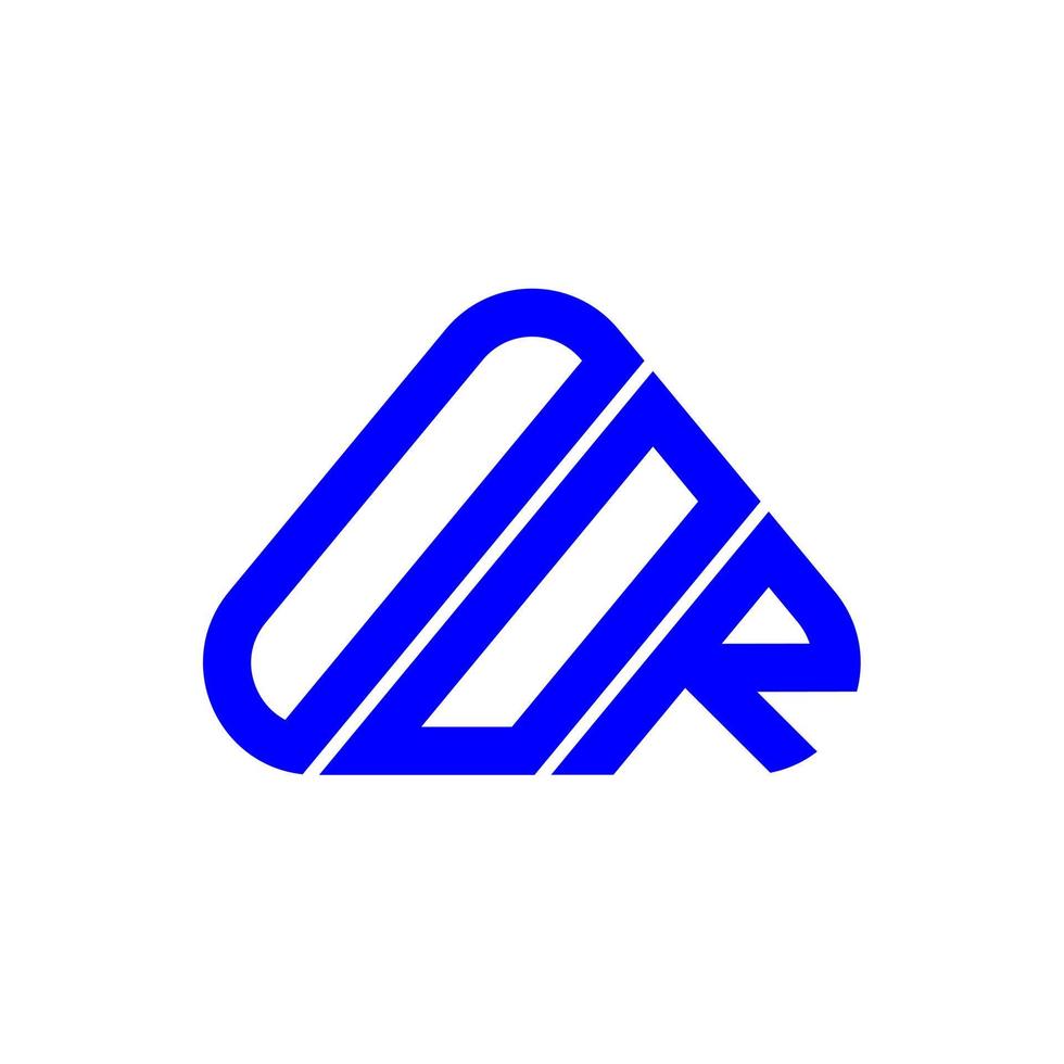 conception créative de logo de lettre oor avec graphique vectoriel, logo oor simple et moderne. vecteur