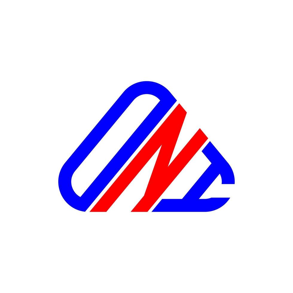 conception créative du logo oni letter avec graphique vectoriel, logo oni simple et moderne. vecteur