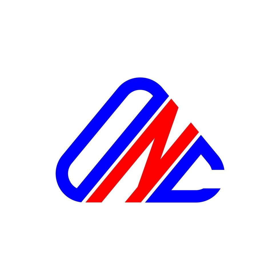 création de logo de lettre onc avec graphique vectoriel, logo onc simple et moderne. vecteur