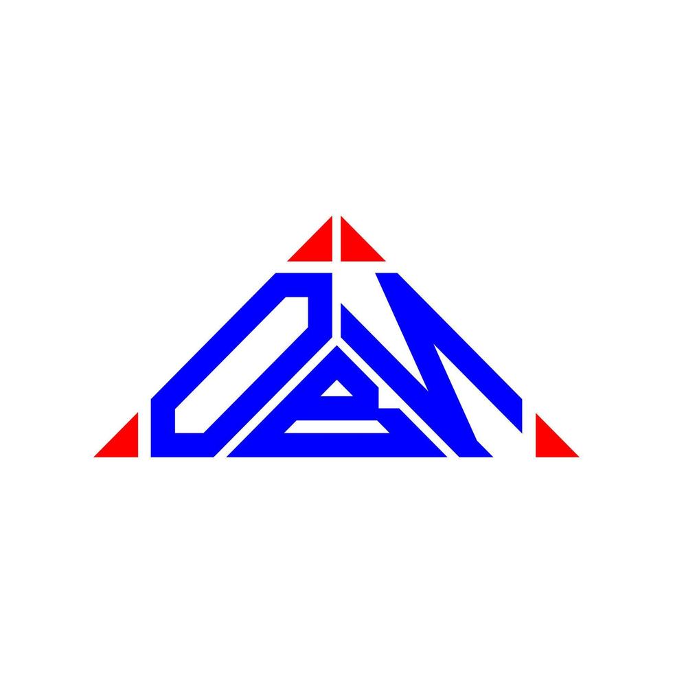 conception créative du logo obn letter avec graphique vectoriel, logo obn simple et moderne. vecteur