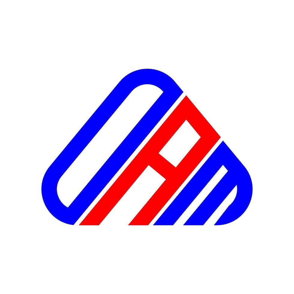 création de logo de lettre oam avec graphique vectoriel, logo oam simple et moderne. vecteur