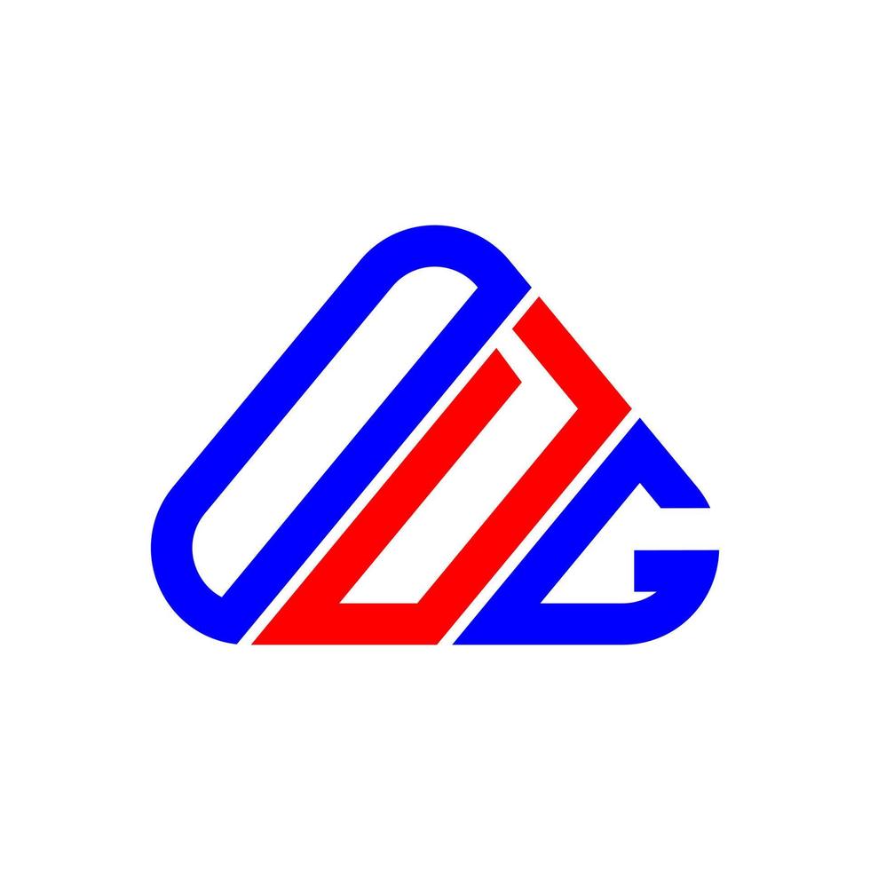 création de logo de lettre odg avec graphique vectoriel, logo odg simple et moderne. vecteur