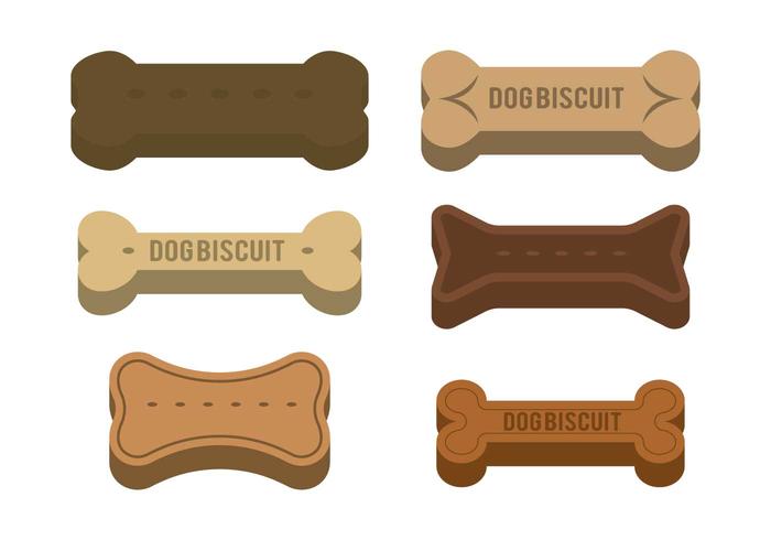 Ensemble de vecteur de biscuits pour chien