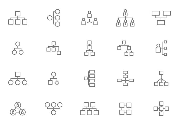 Vecteurs d'organigramme gratuits vecteur