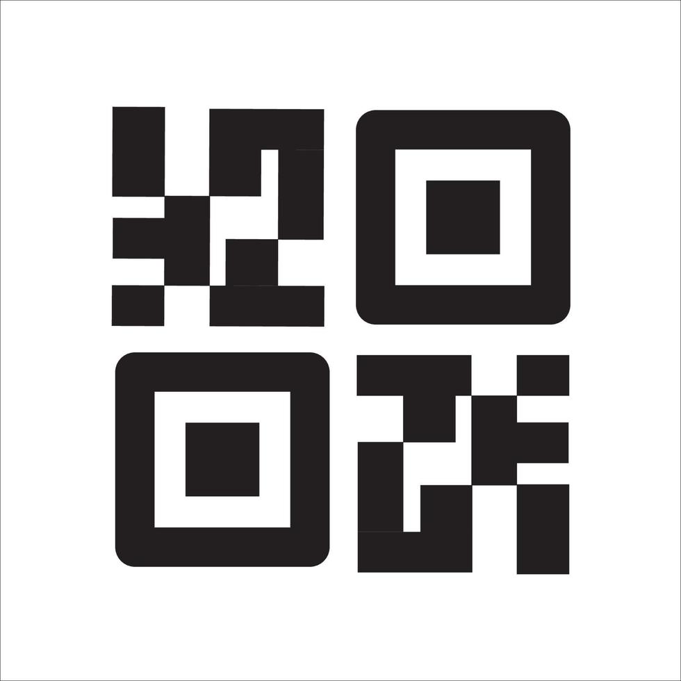 scanner l'icône du code qr vecteur