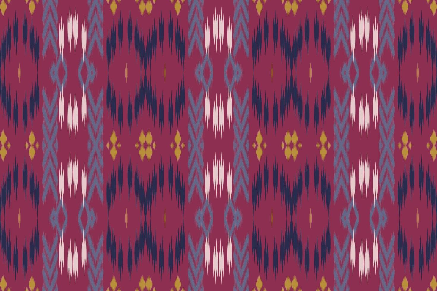 ikat conçoit un motif sans couture de fond tribal. ethnique géométrique ikkat batik numérique vecteur conception textile pour impressions tissu sari mughal brosse symbole andains texture kurti kurtis kurtas