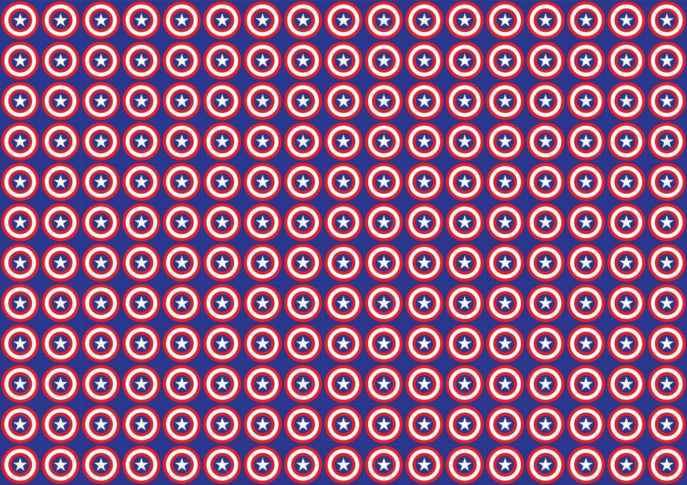 Bouclier circulaire étoile comique abstrait avec un motif sans couture à pois rayé inspiré du style pop art composé dans un fond de forme carrée bleue vecteur