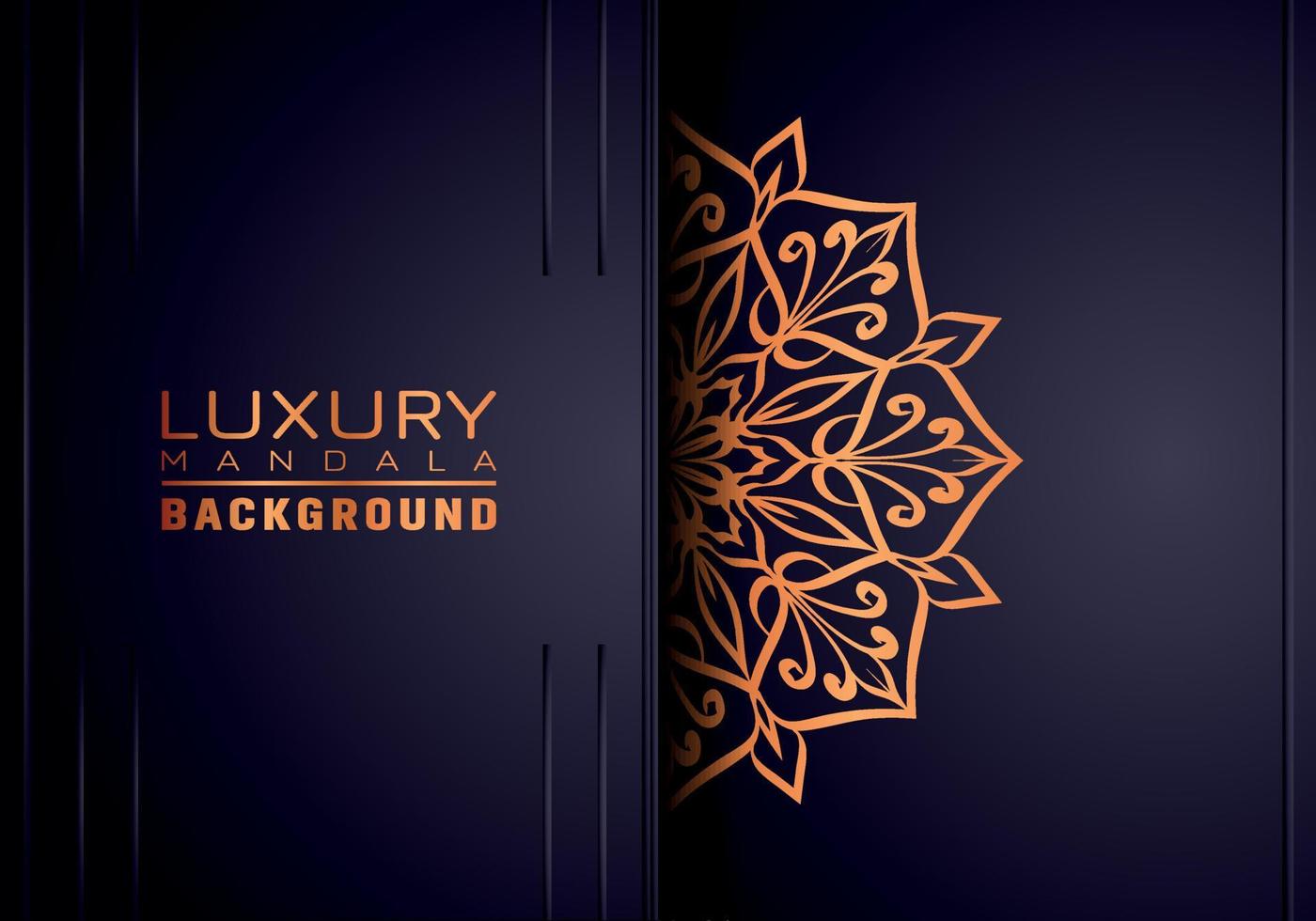 fond de mandala ornemental de luxe, style arabesque vecteur