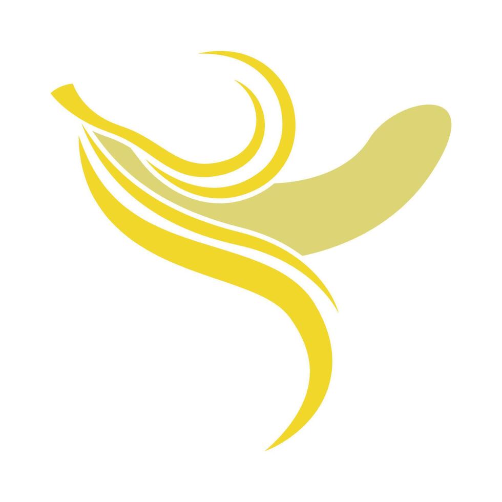 création d'icône logo banane vecteur