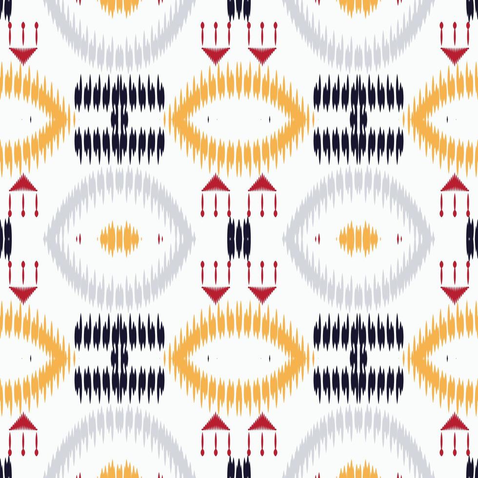 motif harmonieux de couleur tribale à pois ikat. ethnique géométrique batik ikkat numérique vecteur conception textile pour impressions tissu sari mughal brosse symbole andains texture kurti kurtis kurtas