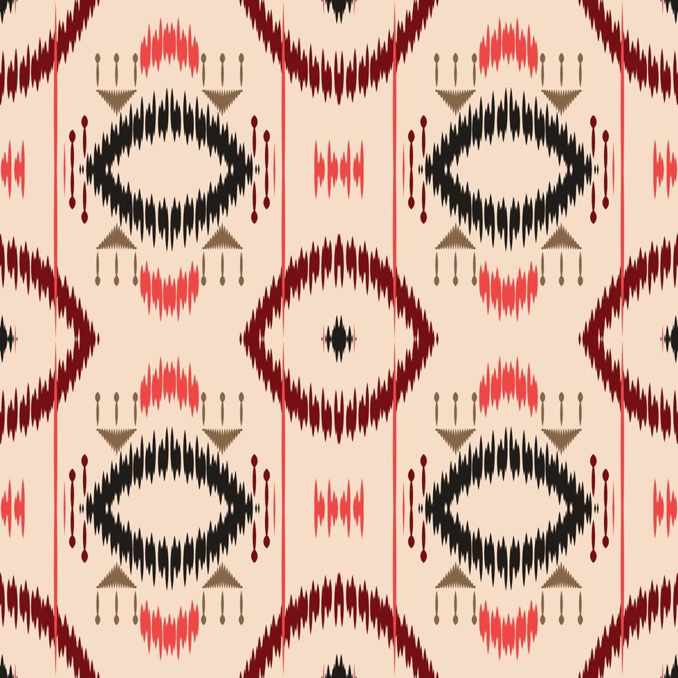 motif harmonieux de couleur tribale à pois ikat. ethnique géométrique ikkat batik numérique vecteur conception textile pour impressions tissu sari mughal brosse symbole andains texture kurti kurtis kurtas