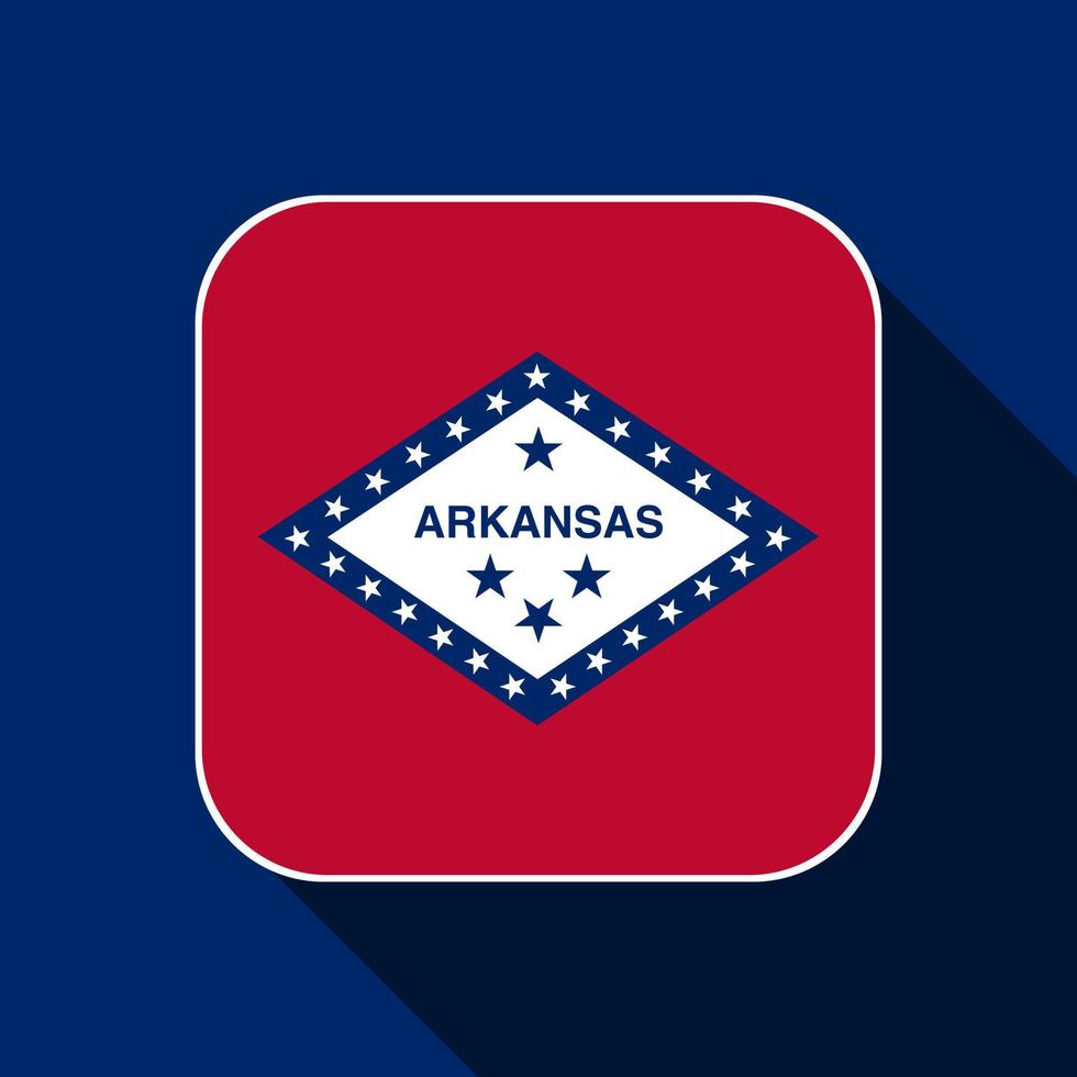 drapeau de l'état de l'arkansas. illustration vectorielle. vecteur