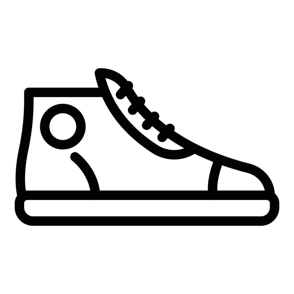 icône de baskets adidas, style de contour vecteur