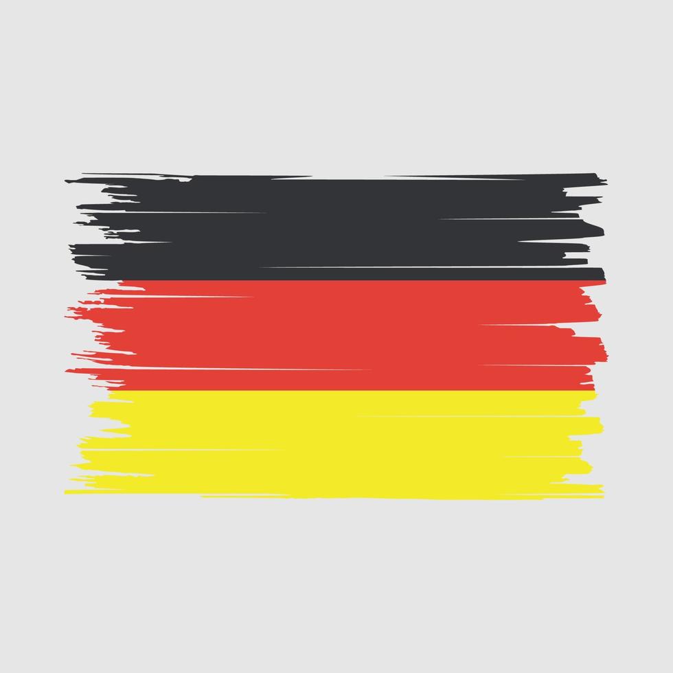 vecteur de brosse drapeau allemagne