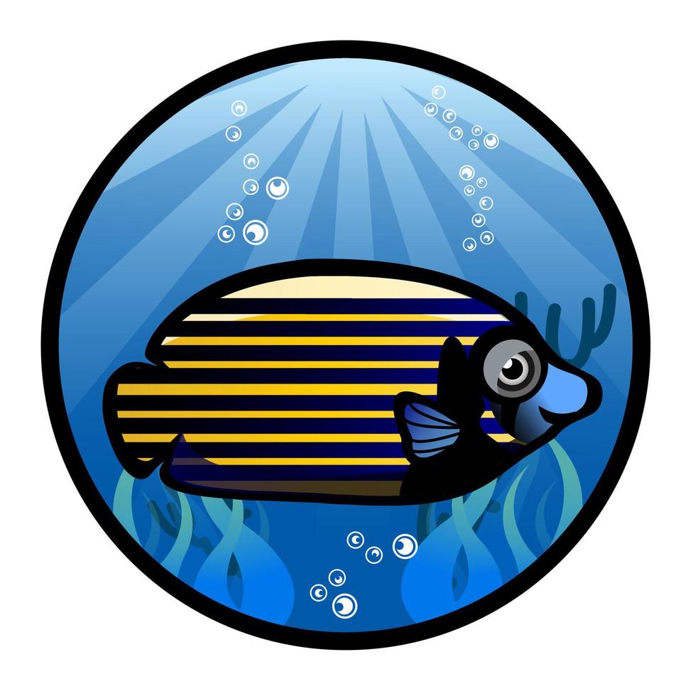 illustration de poissons tropicaux vecteur