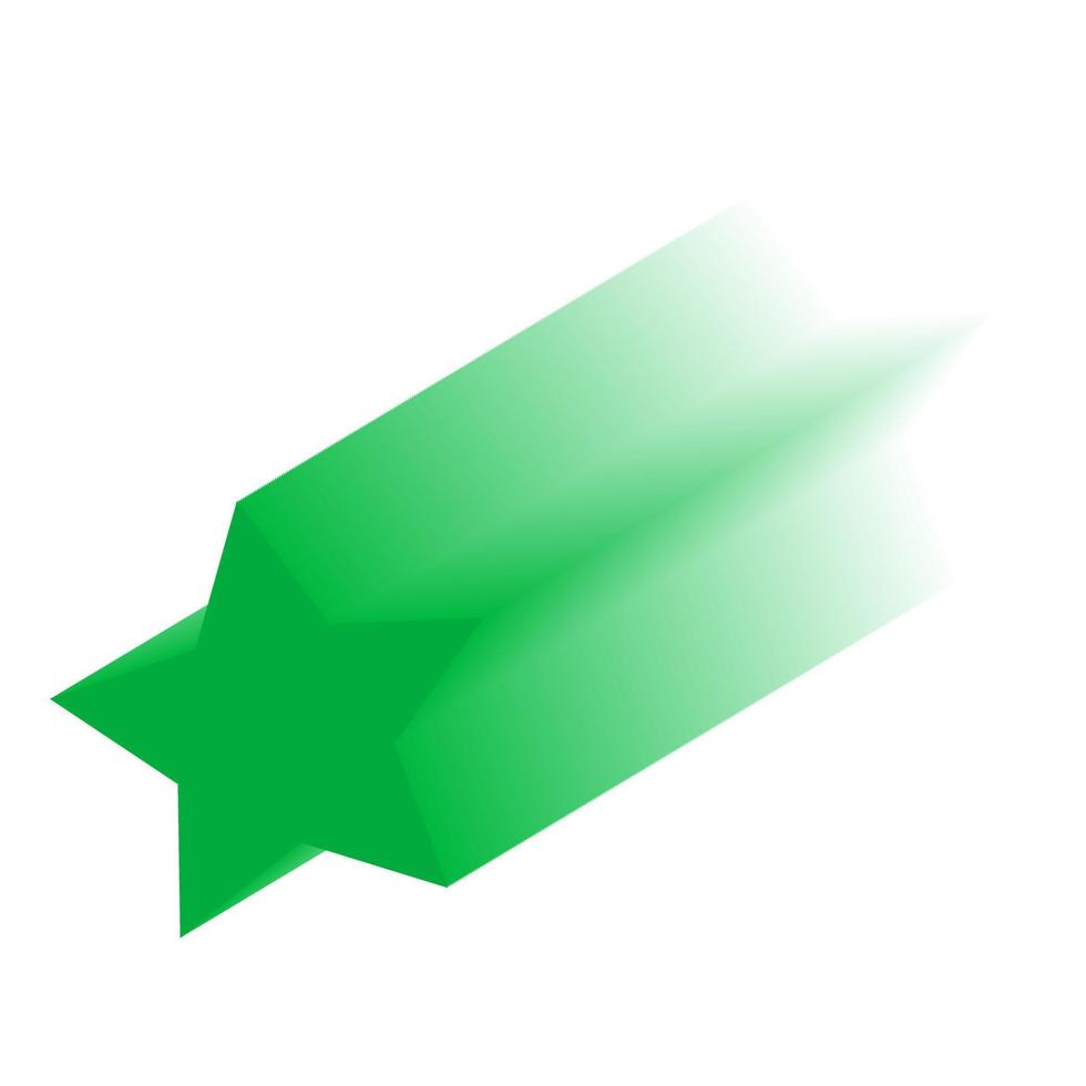 étoile verte floue sur fond blanc. arrière-plan pour carte, bannière, affiche ou flyer.vector illustration vecteur