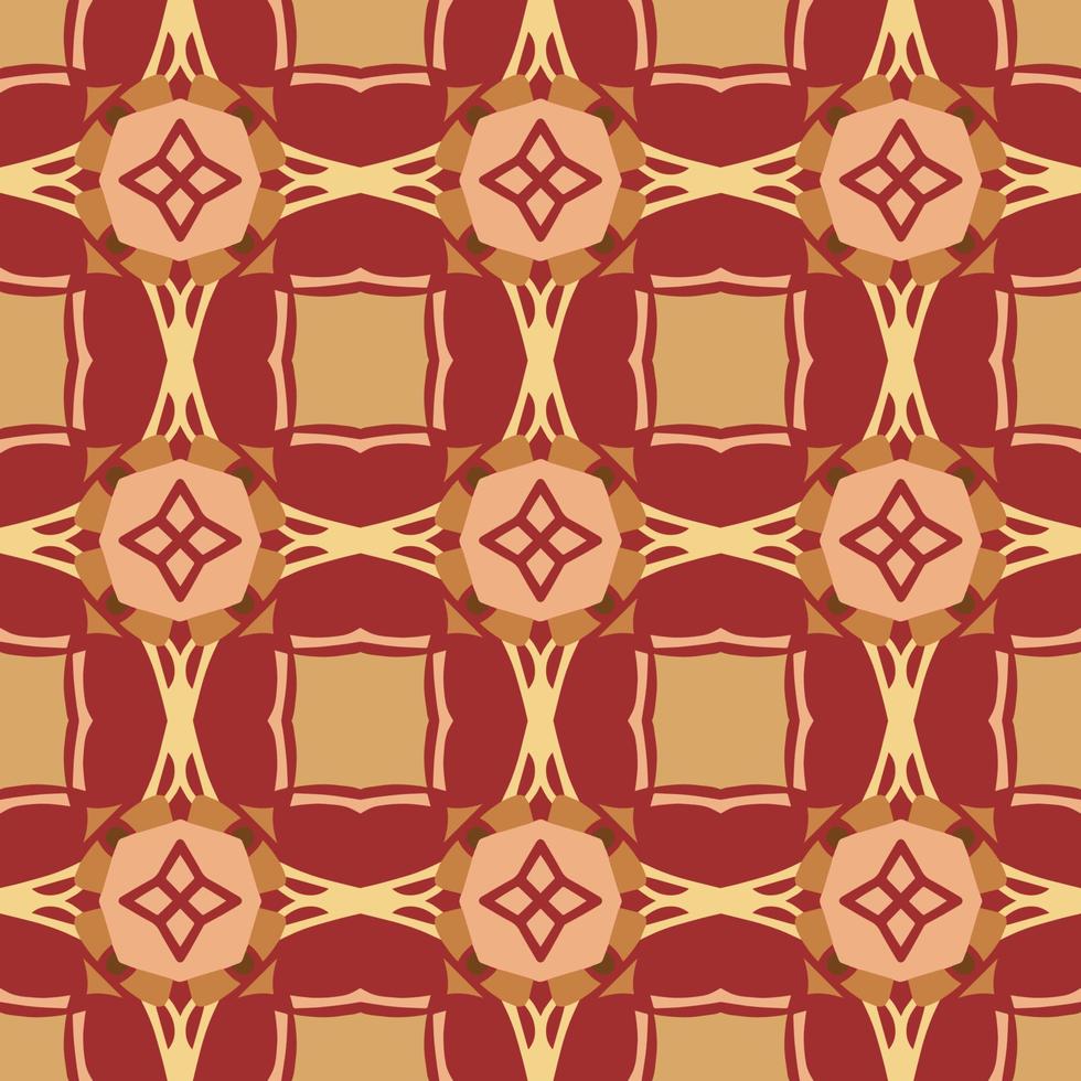 motif géométrique sans couture avec forme tribale. motif conçu en style ikat, aztèque, marocain, thaïlandais, arabe de luxe. idéal pour les vêtements en tissu, la céramique, le papier peint. illustration vectorielle. vecteur