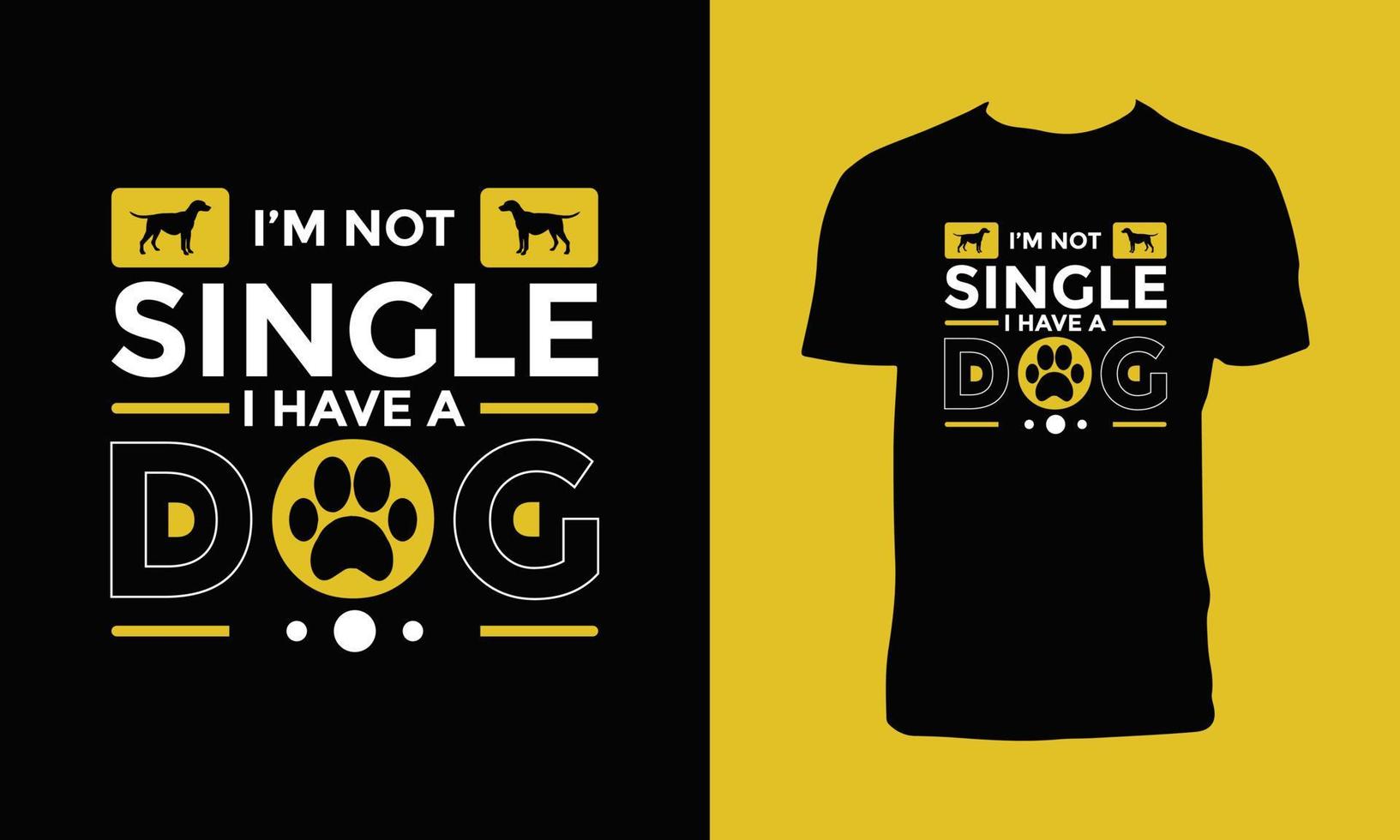 conception de t-shirt de typographie de chien. vecteur