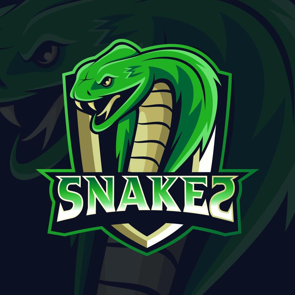 logo de la mascotte des serpents bon usage pour le sac de l'emblème de l'identité du symbole et plus encore vecteur