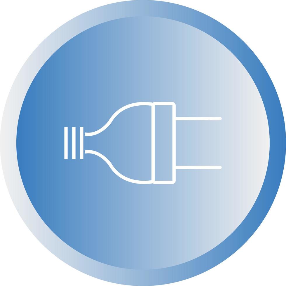icône de vecteur de ligne de prise électrique unique