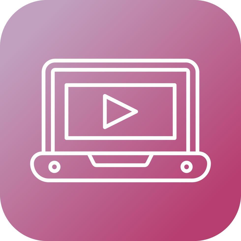 icône de vecteur de tutoriel vidéo