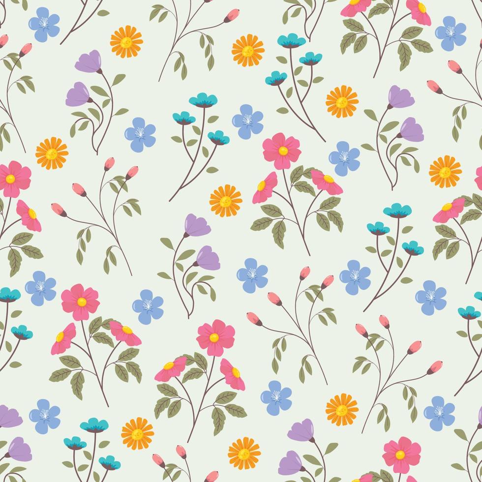 motif floral sans soudure vecteur