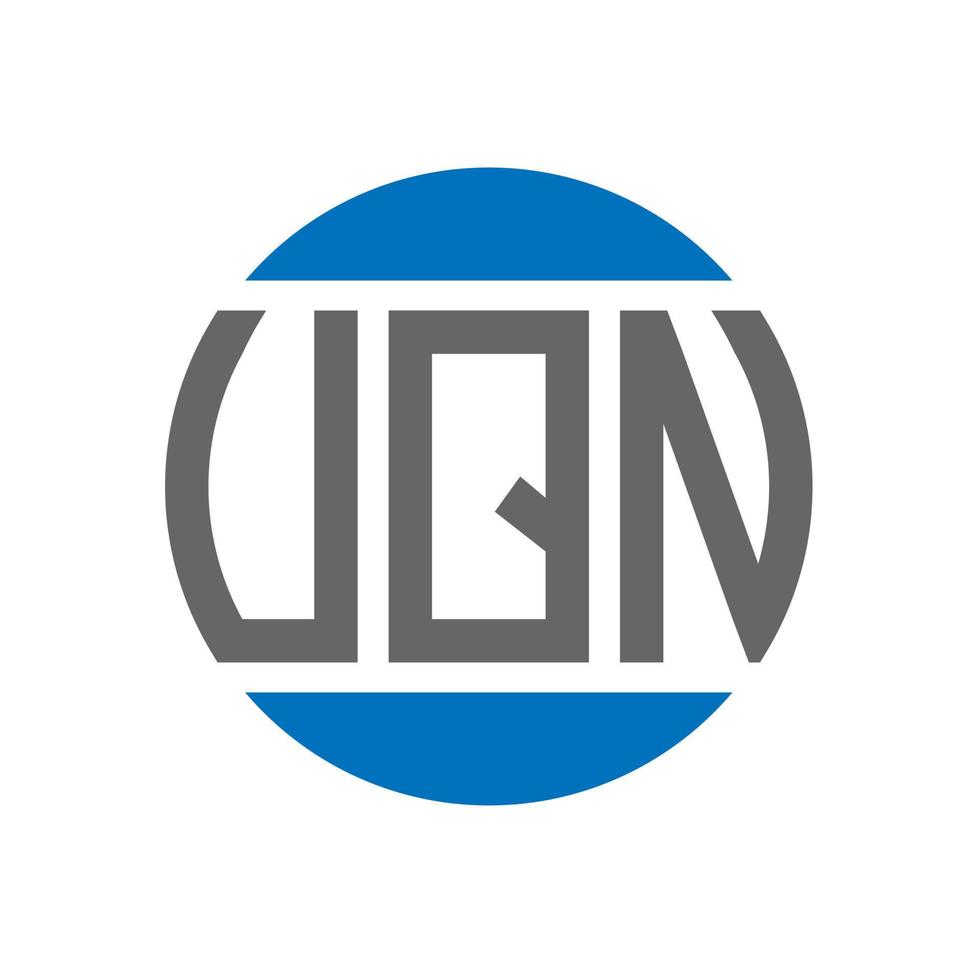création de logo de lettre vqn sur fond blanc. concept de logo de cercle d'initiales créatives vqn. conception de lettre vqn. vecteur