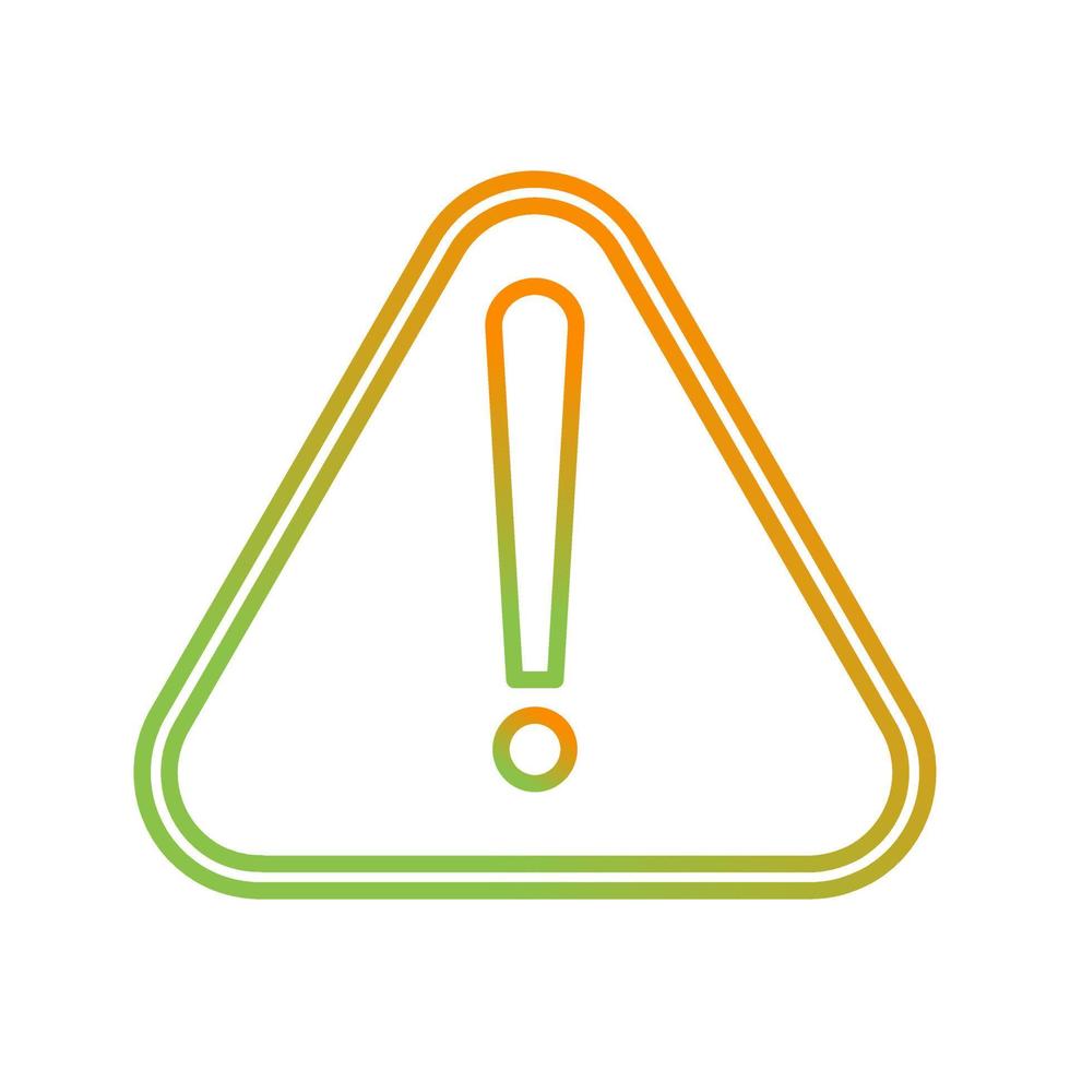 icône de vecteur de signe d'avertissement