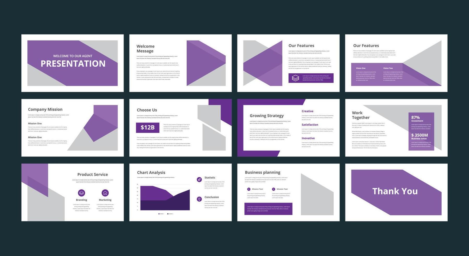 arrière-plans de conception de modèle de présentation d'entreprise et conception de mise en page pour brochure, livre, magazine, rapport annuel et profil d'entreprise, avec concept de conception graphique d'éléments graphiques d'informations vecteur