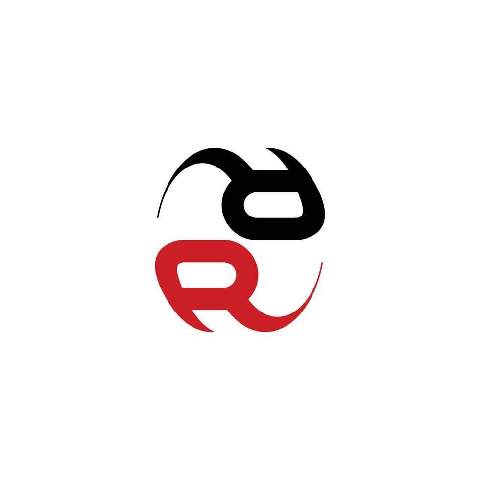 conception abstraite d'icône de logo de lettre de monogramme rr. illustration graphique vectoriel logo rr initial idéal pour la marque et l'icône rr