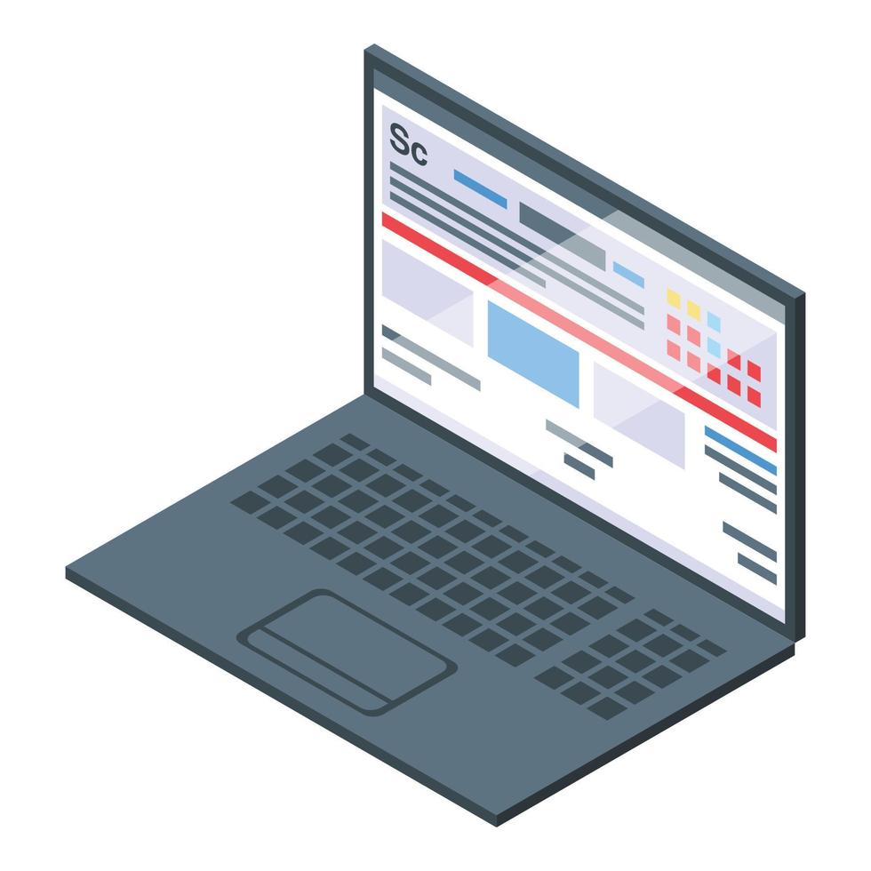 icône de processus ogm, style isométrique vecteur