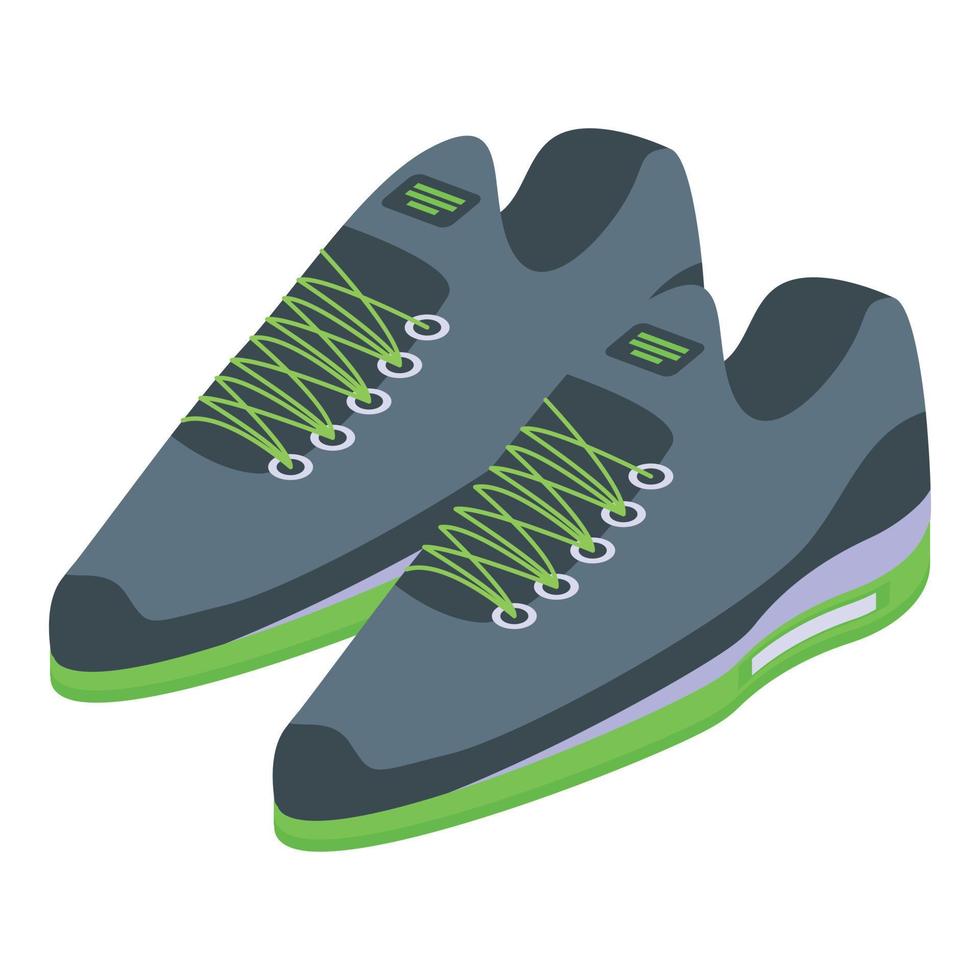 icône de chaussures de mode de vie sain, style isométrique vecteur