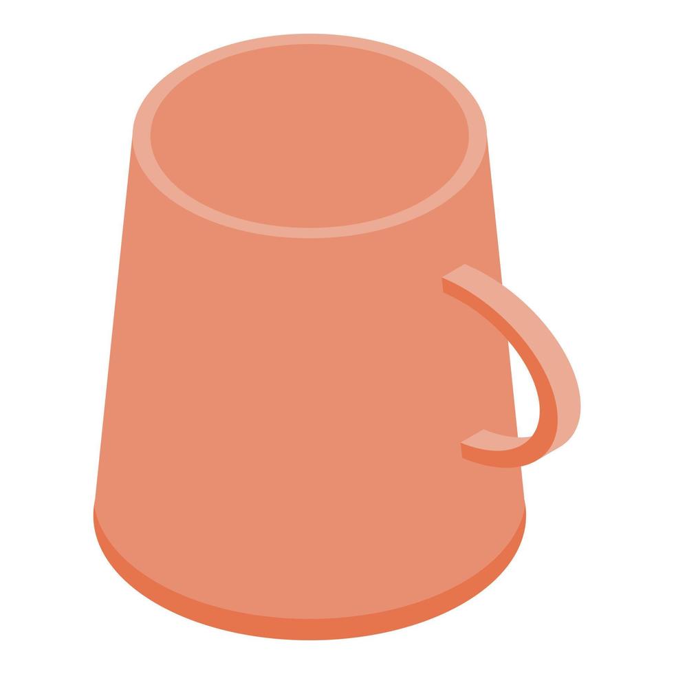 icône de tasse de tasse, style isométrique vecteur
