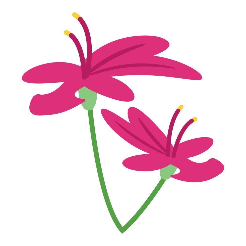 icône de fleur de romarin, style isométrique vecteur