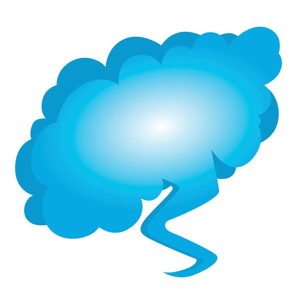 icône de bulle de nuage, style isométrique vecteur