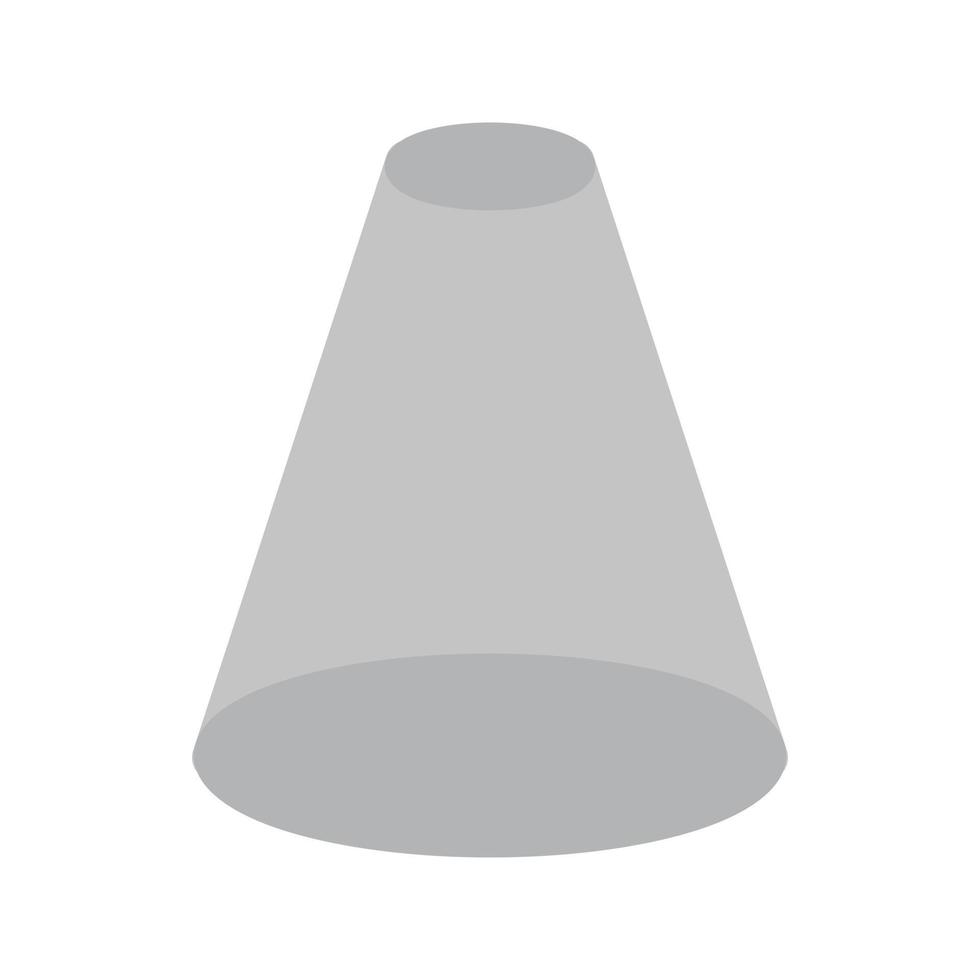 icône de projecteur plat en niveaux de gris vecteur