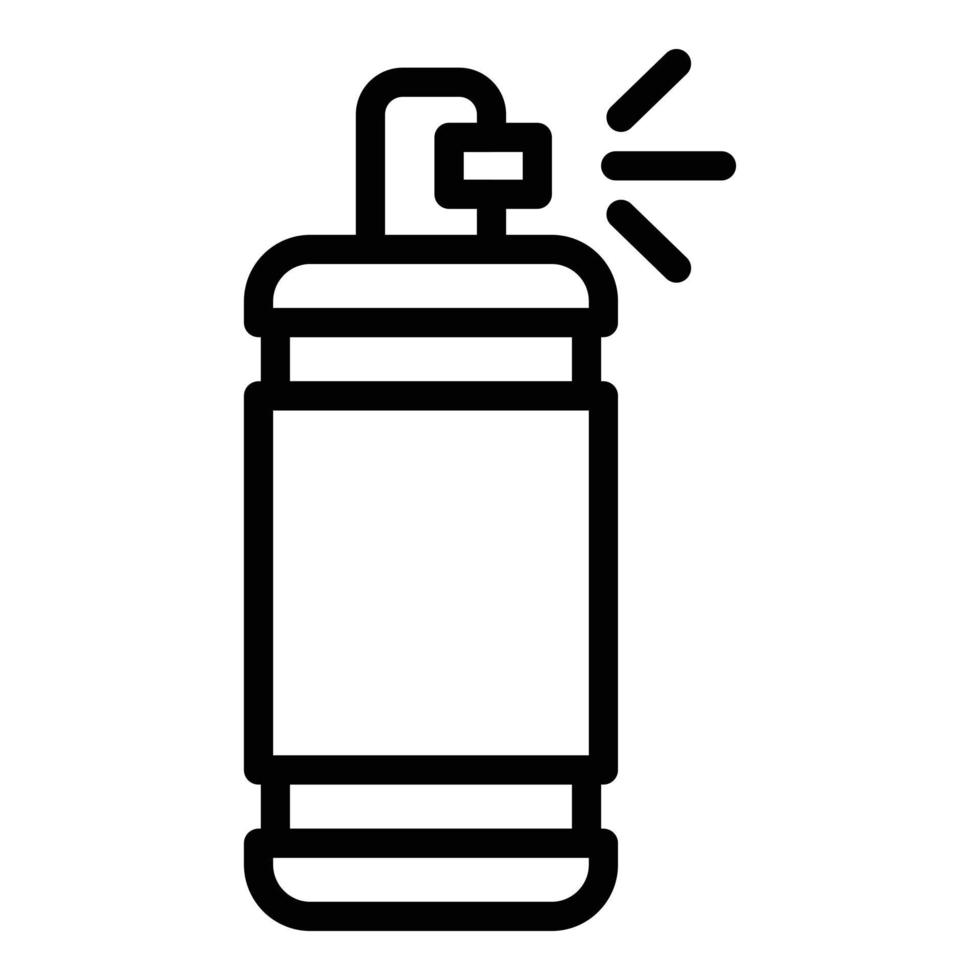 icône de pulvérisateur de parfum, style de contour vecteur