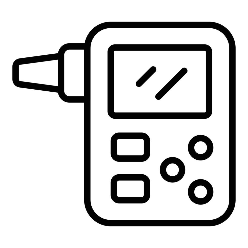 vecteur de contour d'icône de compteur de ph. test de l'eau