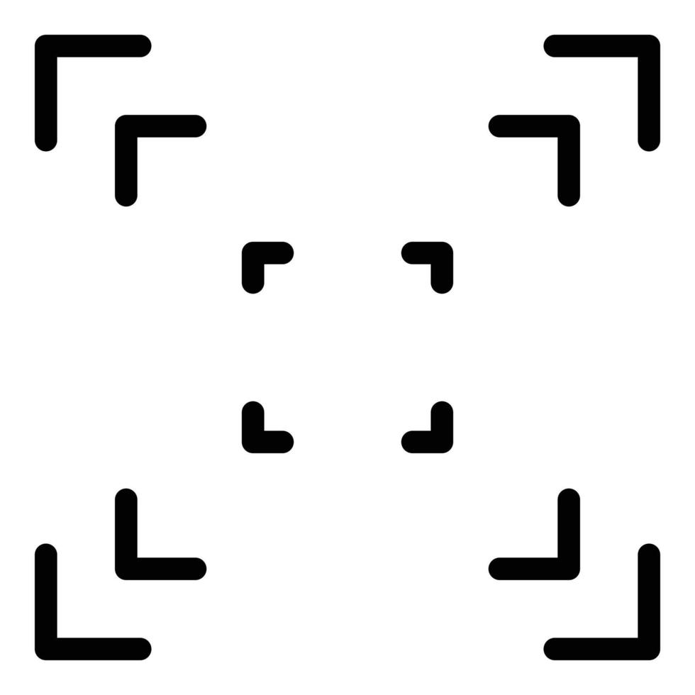 vecteur de contour d'icône de scanner de code. numériser qr