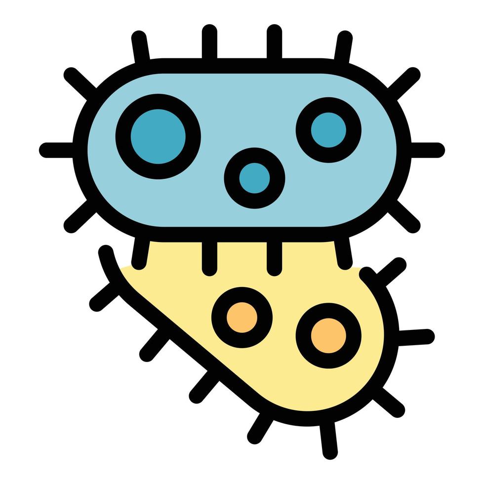 vecteur de contour de couleur icône prébiotique