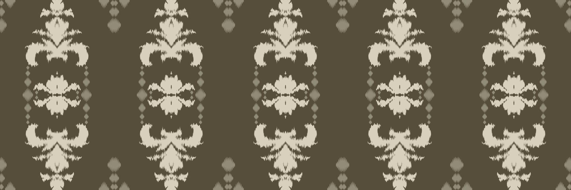 Ikkat ou Ikat fleur batik textile modèle sans couture conception de vecteur numérique pour impression saree kurti borneo tissu frontière brosse symboles échantillons coton