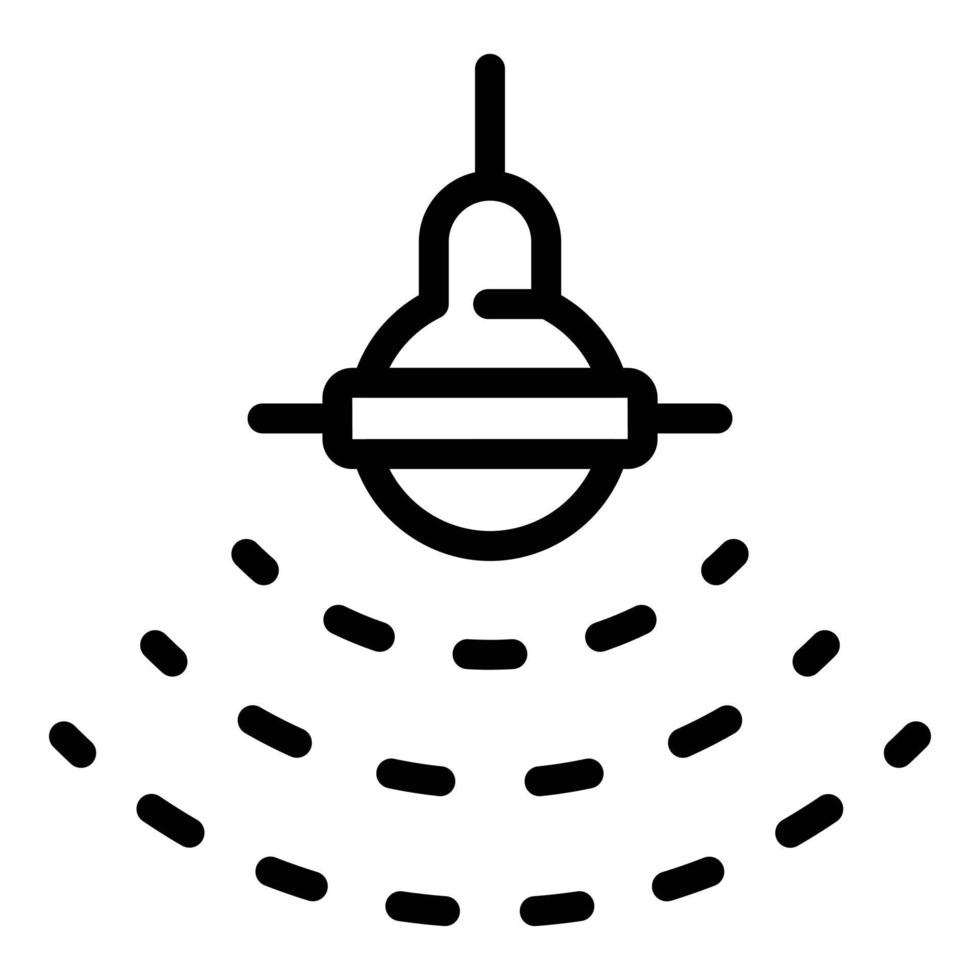 icône de soudeuse en profondeur, style de contour vecteur