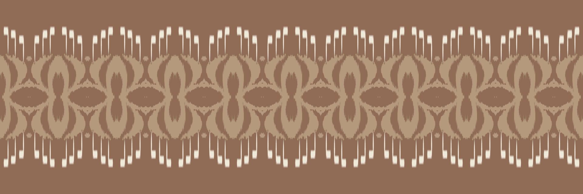 modèle sans couture de frontière ikat afrique tribale. ethnique géométrique batik ikkat numérique vecteur conception textile pour impressions tissu sari mughal brosse symbole andains texture kurti kurtis kurtas