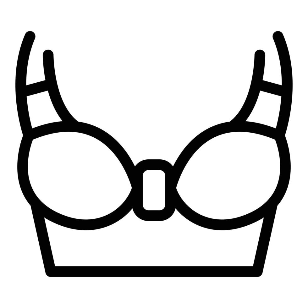 icône de soutien-gorge corset, style de contour vecteur