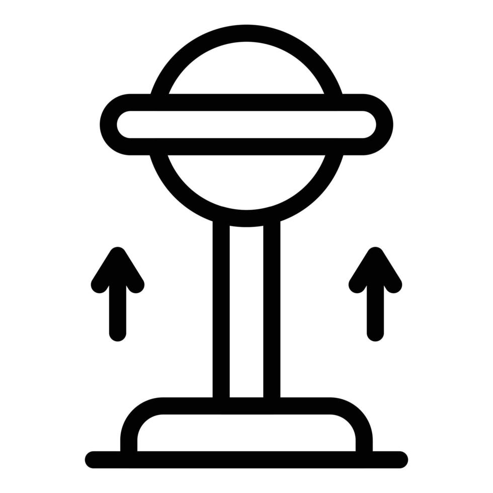 icône d'outil de pendule, style de contour vecteur